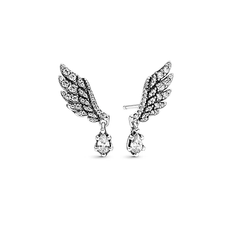 Экшн-камера XIAOYI 925 стерлингового серебра «Крылья Ангела» тесно инкрустация кольцо из тонких пластин, ожерелье для мужчин и женщин, высокое качество, ювелирные изделия в качестве подарка