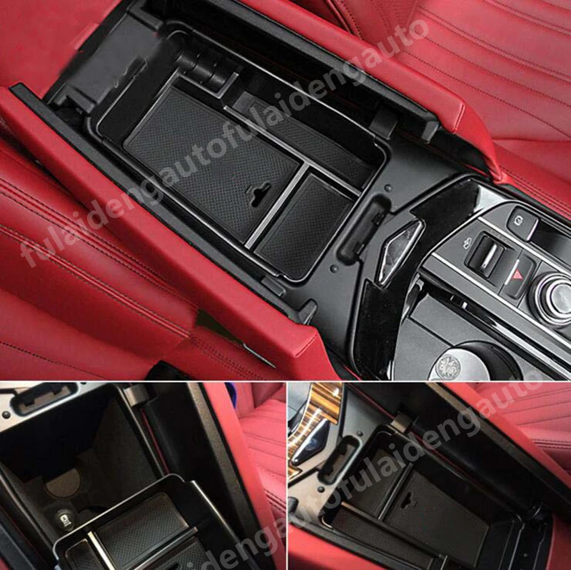 Для Maserati Levante- ABS центральная консоль подлокотник коробка для хранения Органайзер лоток автомобильные аксессуары
