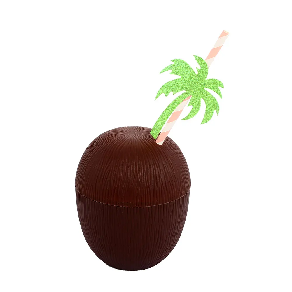 Coconut Пластиковые чашки для напитков в форме фруктов, ананасы, красивые Экологичные чашки для кухни, на открытом воздухе, на день рождения, тропические кокосовые чашки, Новинка - Цвет: Coconut