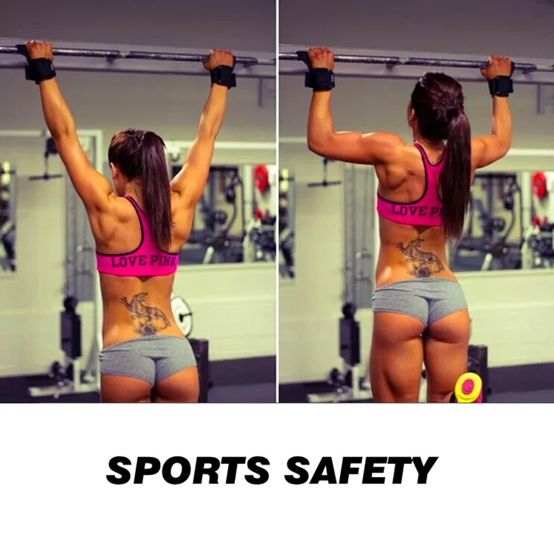 Fitness WeightLifting Wrist Support Straps Sports Gloves Protector Gym Weight Lifting Straps S093