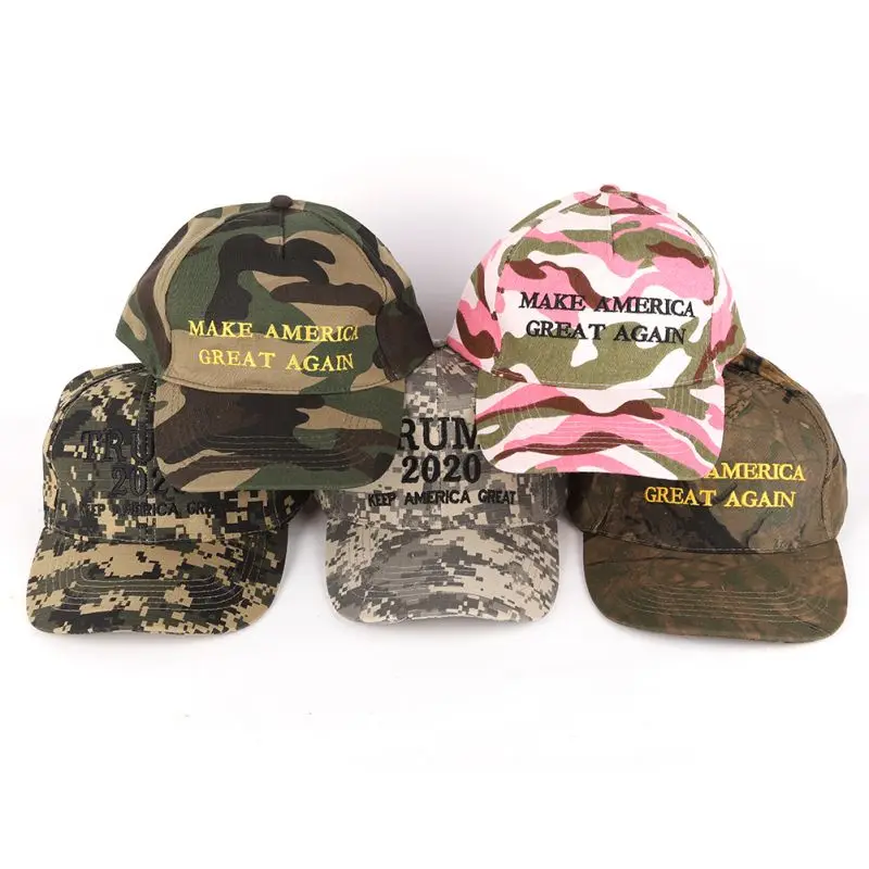 Sports Baseball Cap Letter Embroidered Breathable Adjustable Cotton Hat Headwear President Election Accessories