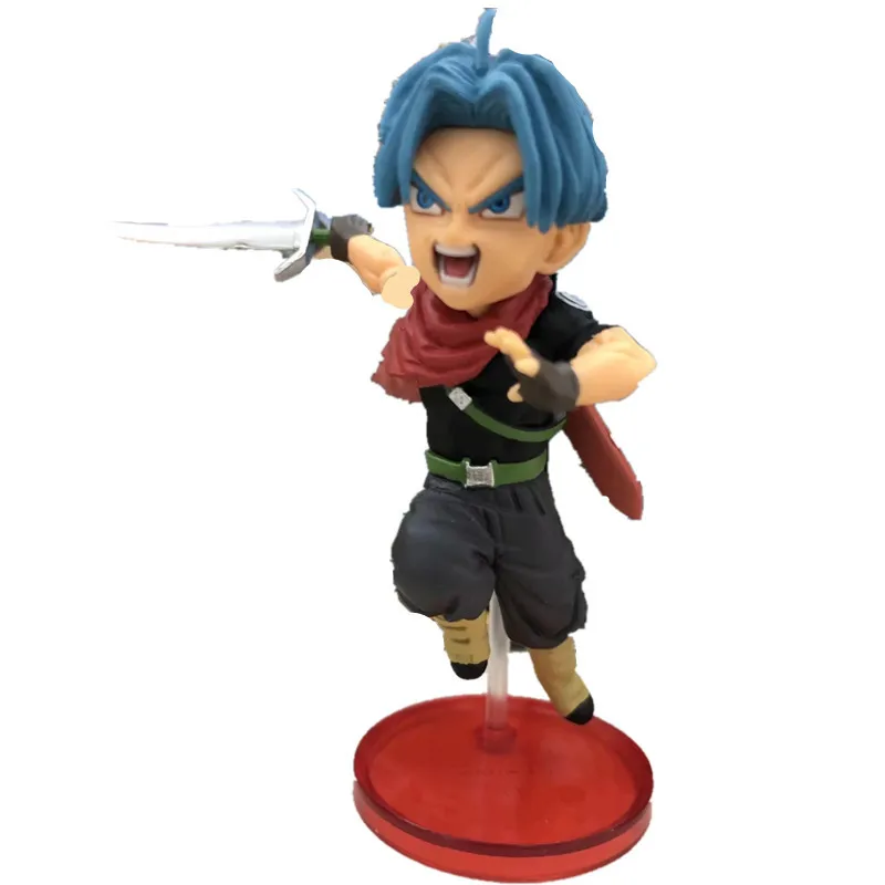 Семь Dragon Ball Z 5-Hero Dragon Ball trunks Du Lagos Ультра Синий Гоку капсула игрушка Гараж Комплект Модель