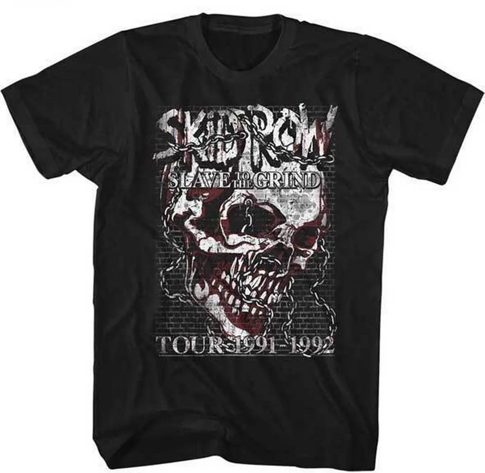 Skid Row Slave To The Grind Tour 1991 1992 Adult T Shirt Heavy Metal ...