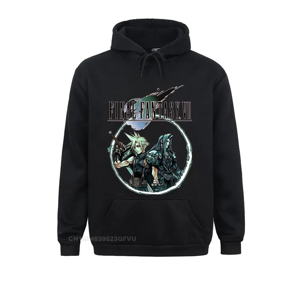 Men's Pullover Hoodie Cloud & Sephiroth Leisure Tees Final