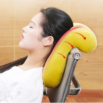 

Memory Foam Pillow Desk Nap Pillow With Hollow Design Ideal For Face Down Sleeper Back Support Removable Washable Cover 20