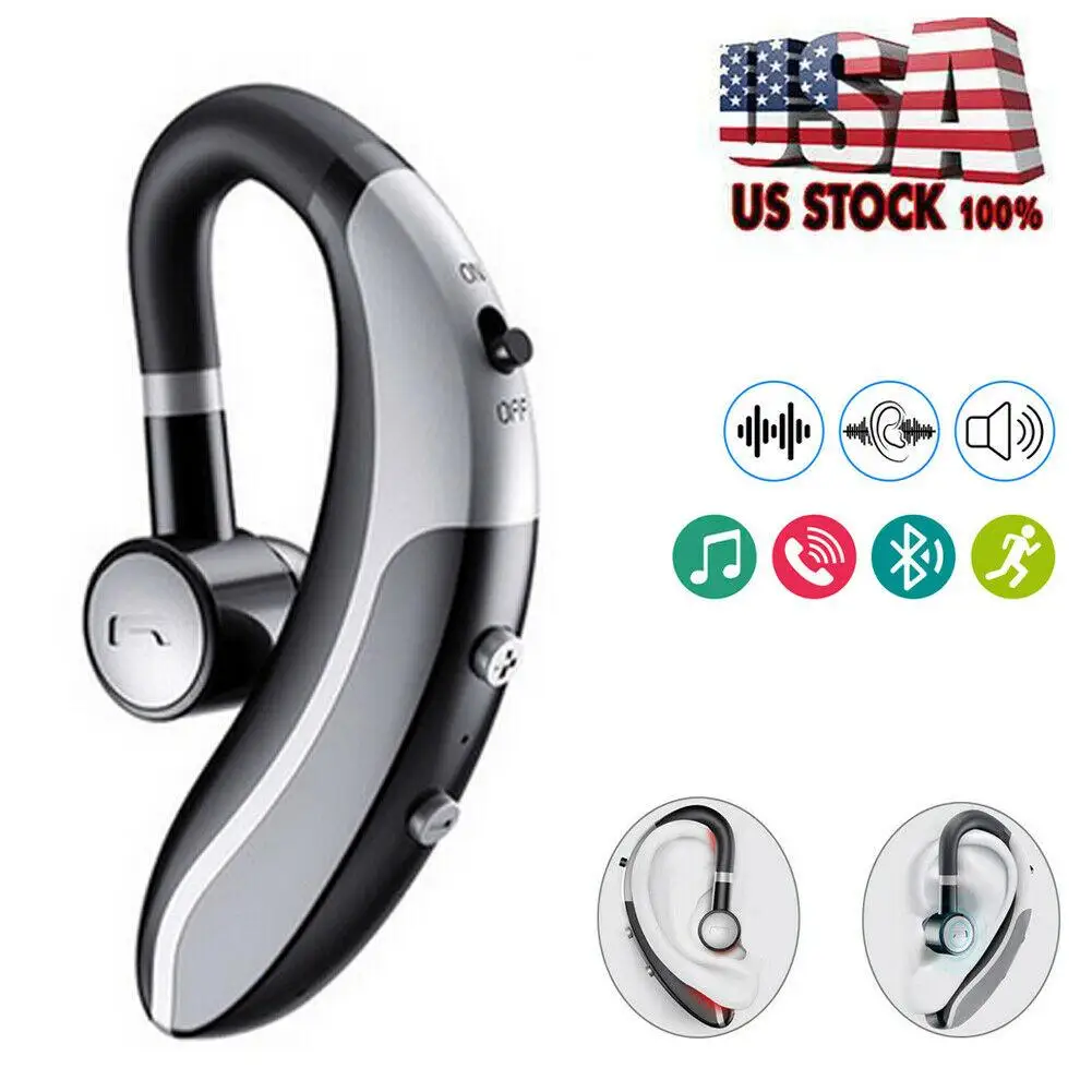 Wireless Bluetooth Headset Headphone Stereo Earphone Handsfree Call with Mic for Samsung S20 S10 S9 S8 iPhone 11 XR XS X 8 7