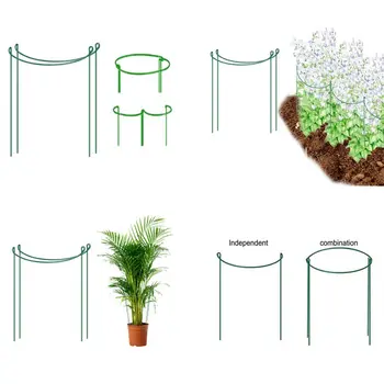 

Durable Climbing Vine Support Rack Plastic Coated Iron Plant Support Frame Garden Balcony Plant Flower Stand Gardening Tool