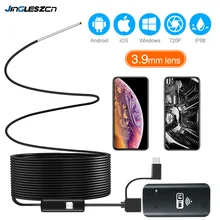 3,9 мм Wifi Бороскоп, эндоскоп, камера IP67 водонепроницаемый 2000mAh Полужесткий Змеиный фотоаппарат для Android и iPhone, iOS samsung PC