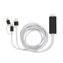 PPYY-HDMI адаптер для IPhone/Android, 1,8 м освещение в HDMI адаптер HDMI мобильный телефон экран к ТВ/проектор/монитор адаптер C