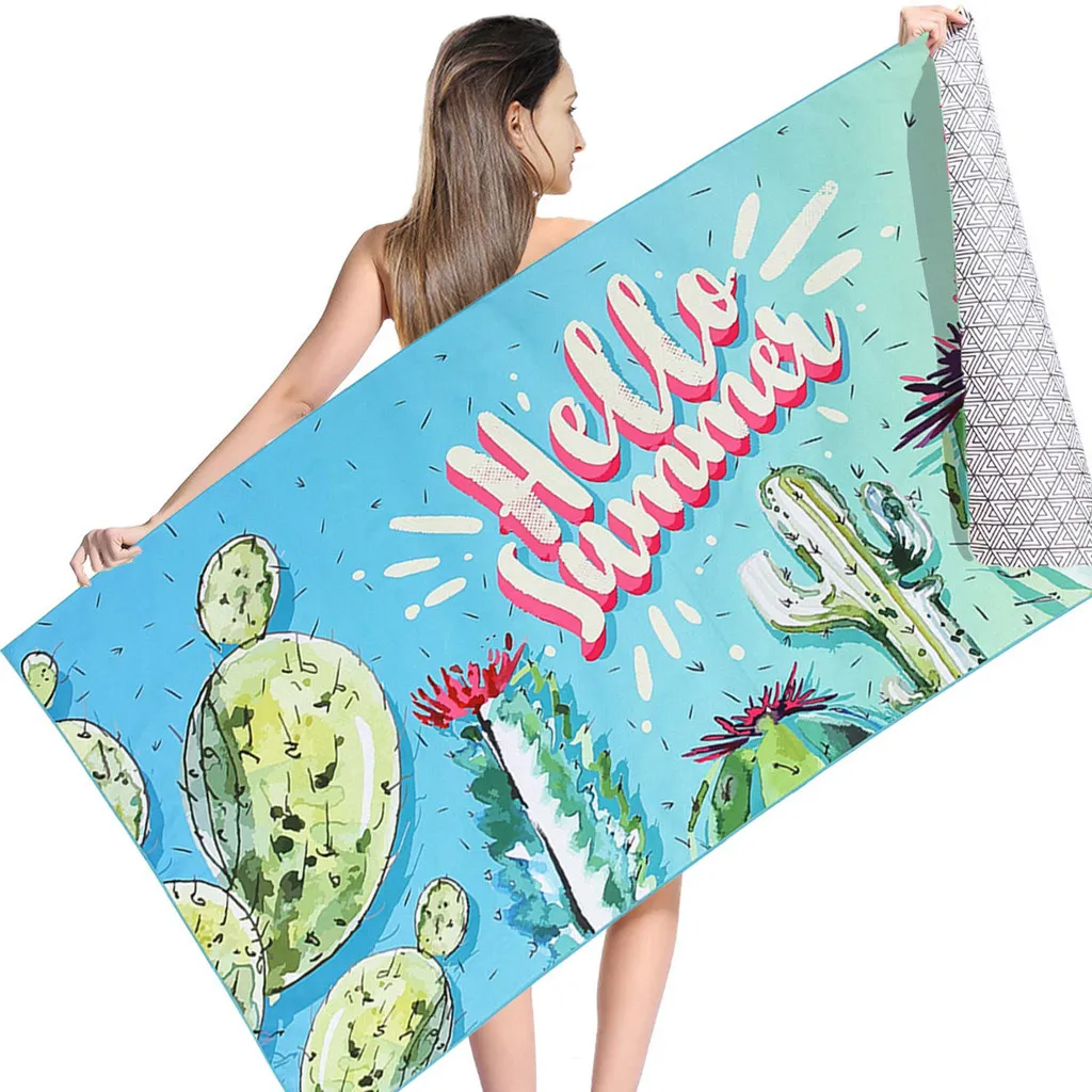 Летние пляжные Полотенца поглотитель из микроволокна с печатным принтом Полотенца s сохнущая мочалка домашний текстиль салфетку De Toalla playa 150*70