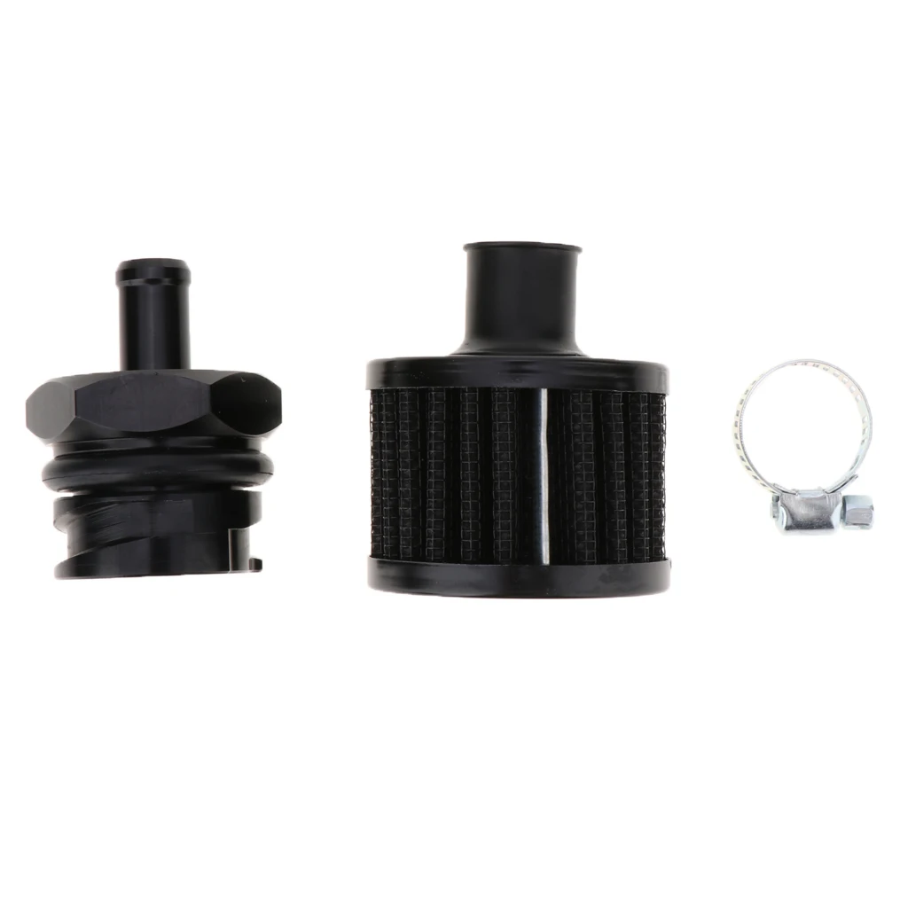 Aluminum Alloy LSX LS1 LS6 LS2 LS3 LS7 Billet Black Valve Cover Oil Cap 10 AN Fitting Replacement for Lexus