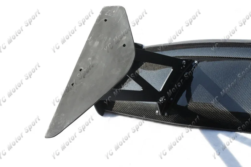 2001-2007 Mitsubishi Evolution 7-9 Voltex Type5 Style Trunk Spoiler GT Wing 1700mm CF with 39mm Aluminum Stands (20)