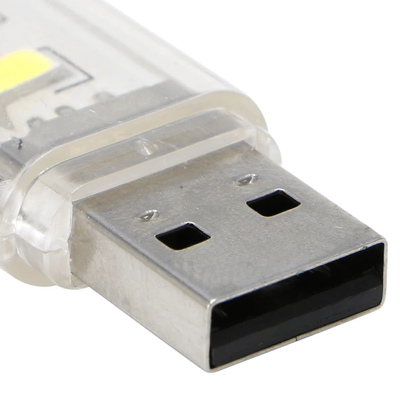 Портативный usb-кабель с брелком для зарядки передачи и Мощность 3 светодиодный белый ночной Светильник U диск Форма абажур для лампы с