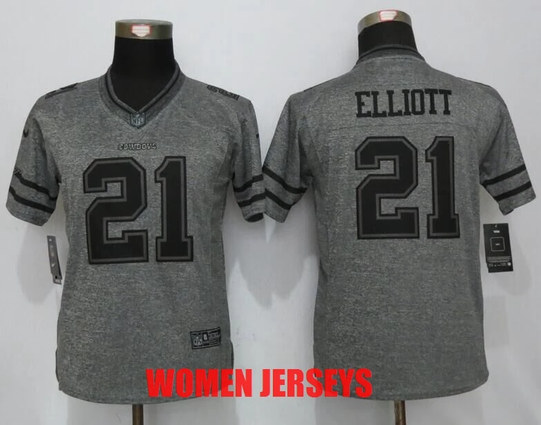 COLOR AS PHOTO SHOWN Стилизованный Dallas s Ezekiel Elliott для женщин Джерси - Цвет: COLOR AS PHOTO SHOWN