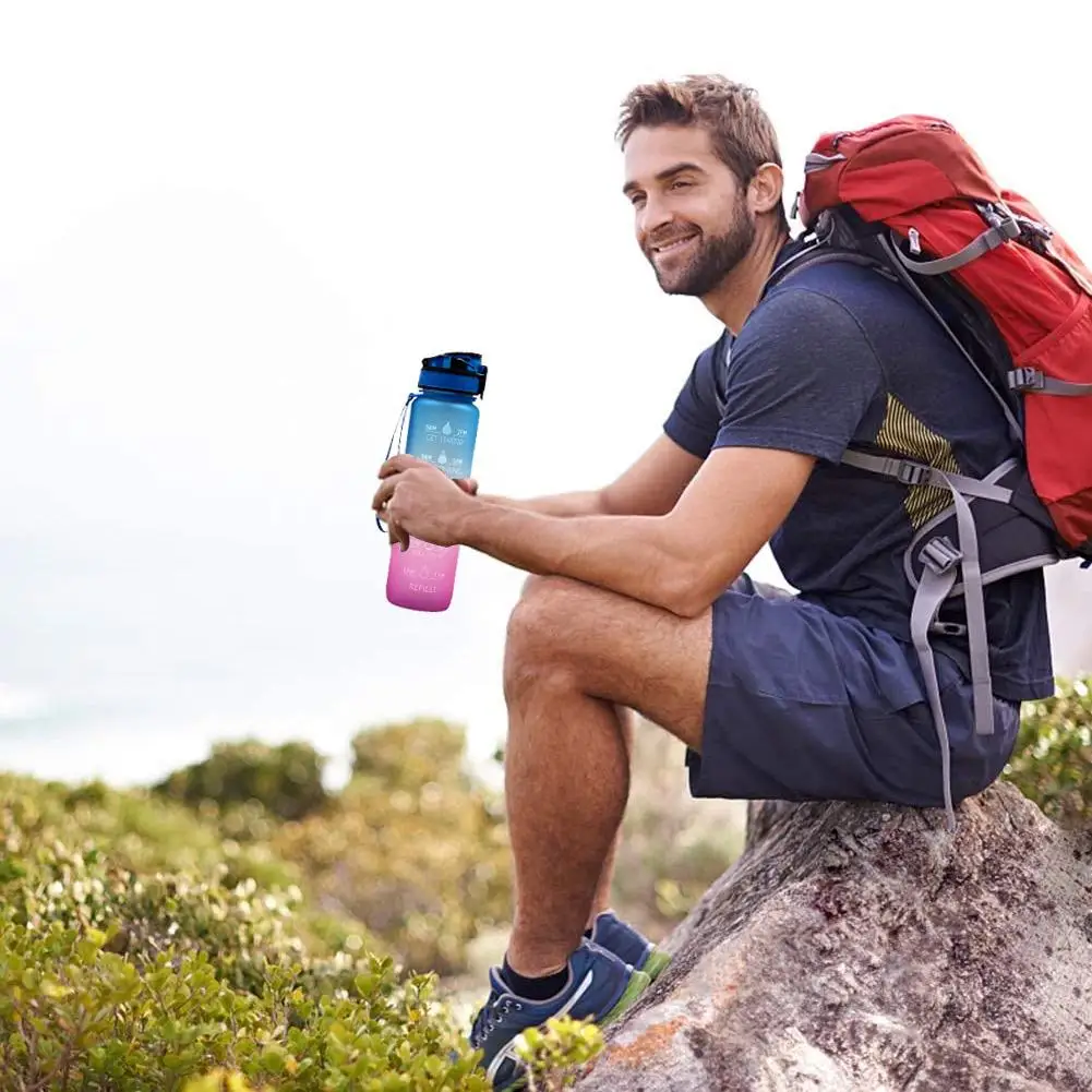 Stay Hydrated and Motivated with Our 1L Tritan Water Bottle – Linions