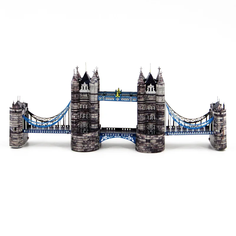 Piececool цельнометаллический DIY архитектура собранная модель 3D без клея головоломка цвет Лондонский Тауэрский мост