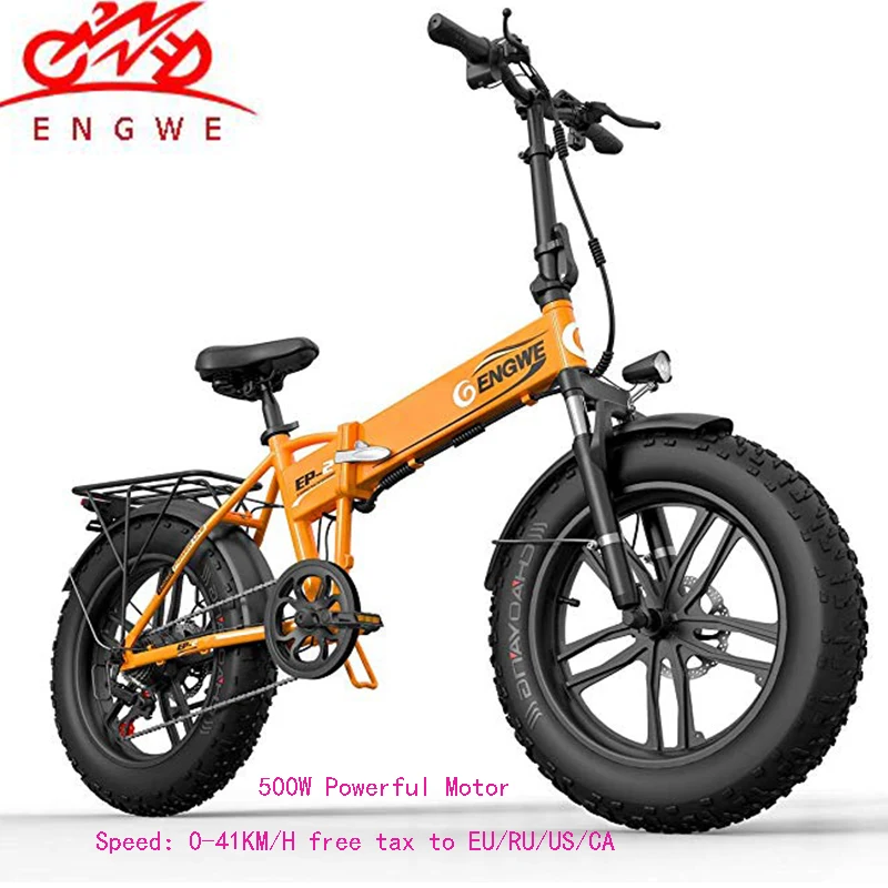 Электрический велосипед 48V10A Электрический 2" 4,0 Fat Tire ebike алюминиевый складной 500 Вт Мощный электрический велосипед Горный/снег/пляж e велосипед