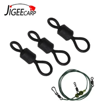 JIGEECARP, 30 шт., микро Вертлюги для ловли карпа, для ловли карпа, Ронни, для снастей, зажимы для ловли карпа, аксессуары для ловли карпа, снасти