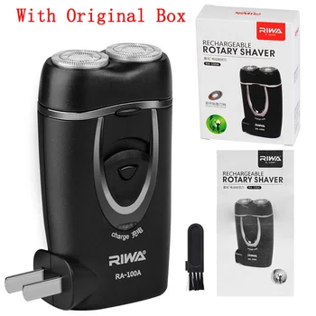 

Riwa RA-100A Multifunctional Double-headed Men Cordless Electric Rechargeable Shaver Rotating Razor Beard Hair Clipper