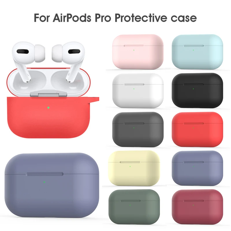 Набор беспроводных Bluetooth гарнитур для Apple Airpods Pro силиконовый защитный рукав
