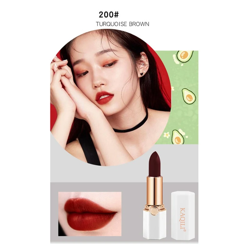 Make Up5pcs набор помады авокадо Увлажняющий Осветляющий тон для губ водостойкая стойкая цветная помада Новинка