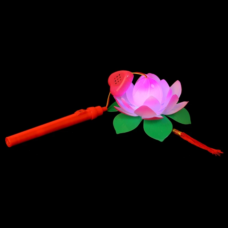 

Portable Amazing Musical Blossom Lotus Flower Light Lamp Party Glowing Lanterns