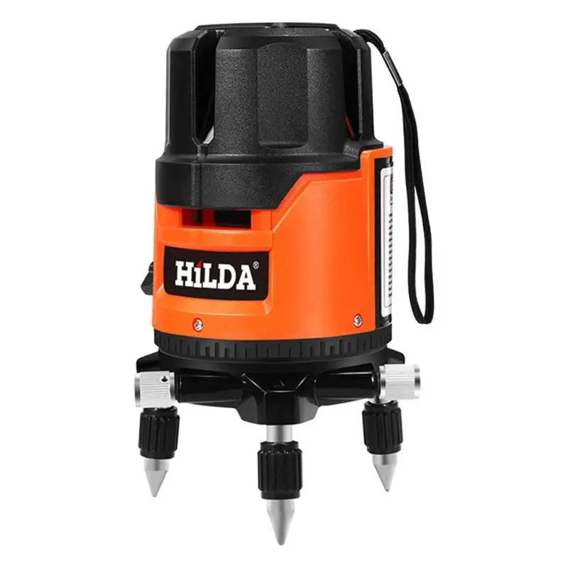 

High Precision 5-lines 3D Red Beam Laser Level Meter Leveller Instrument Detector For Construction Tool