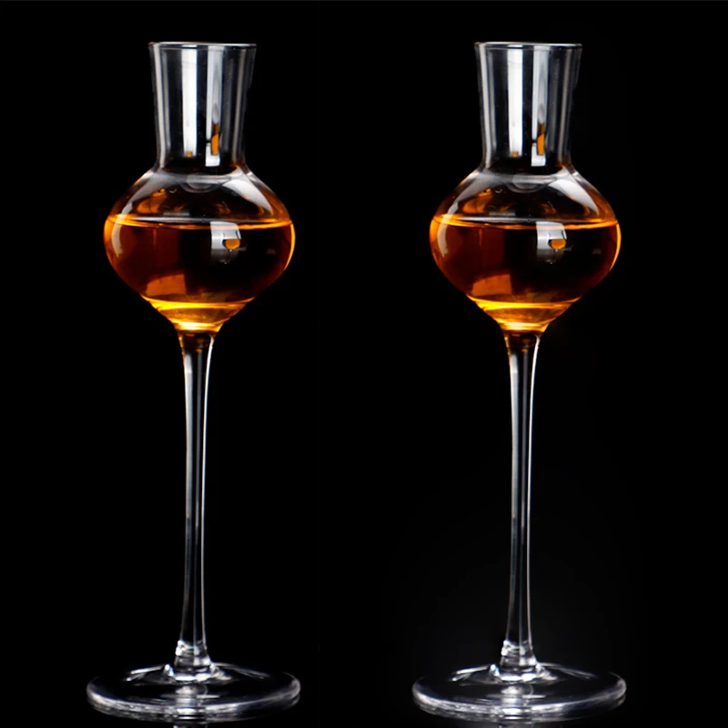 120ml Whiskey Scent Wine Cup Goblet Scotland Whisky Smelling Crystal Cup Brandy Snifter Tulip Aroma Professional Tasting Glasses