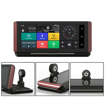 شراء7 Inch 4G Sim Android Car Dashboard DVR Camera GPS Navigation ADAS 1080P Dual Lens Dash Cam Car Video Recorder Night Vision WiFi