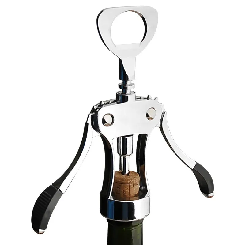 

Stainless Steel Bottle Opener Zinc Alloy Red Wine Beer Openening Wing Corkscrew Type Drinking Bar Accessories Kitchen Tools N