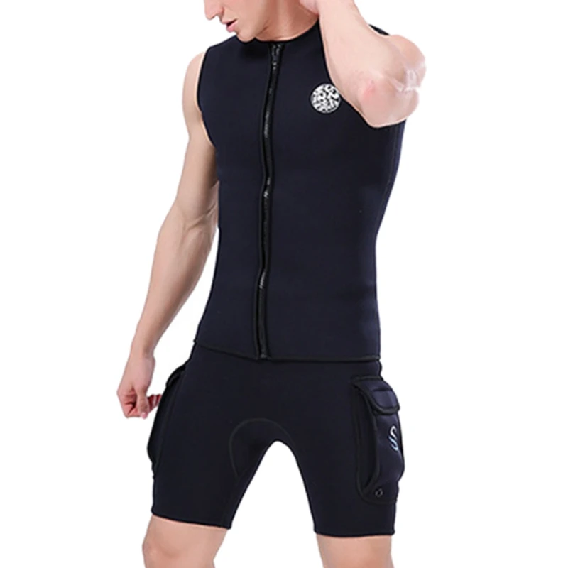 

Outdoor Unisex Wetsuits 3mm Neoprene Sleeveless Wetsuit Vest for Diving Surfing Swimming Sailing