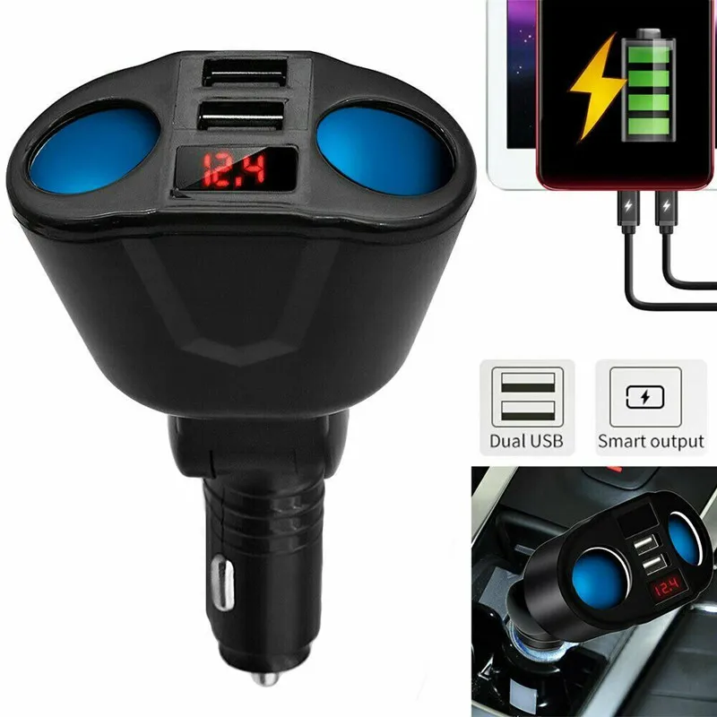 Зарядное устройство с двумя USB портами 12 24 В|Зажигалка| |