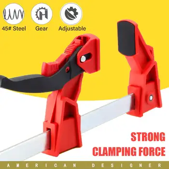 

Heavy Duty F Clamp Quick Ratchet Release Speed Squeeze Adjustable Parallel Clamp Wood Working Carpentry Gadgets Hand DIY Tools