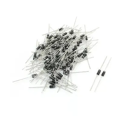 FR107 1000V 1A PCB сквозное отверстие быстрое восстановление диоды 2,5 мм x 5 мм 100 шт