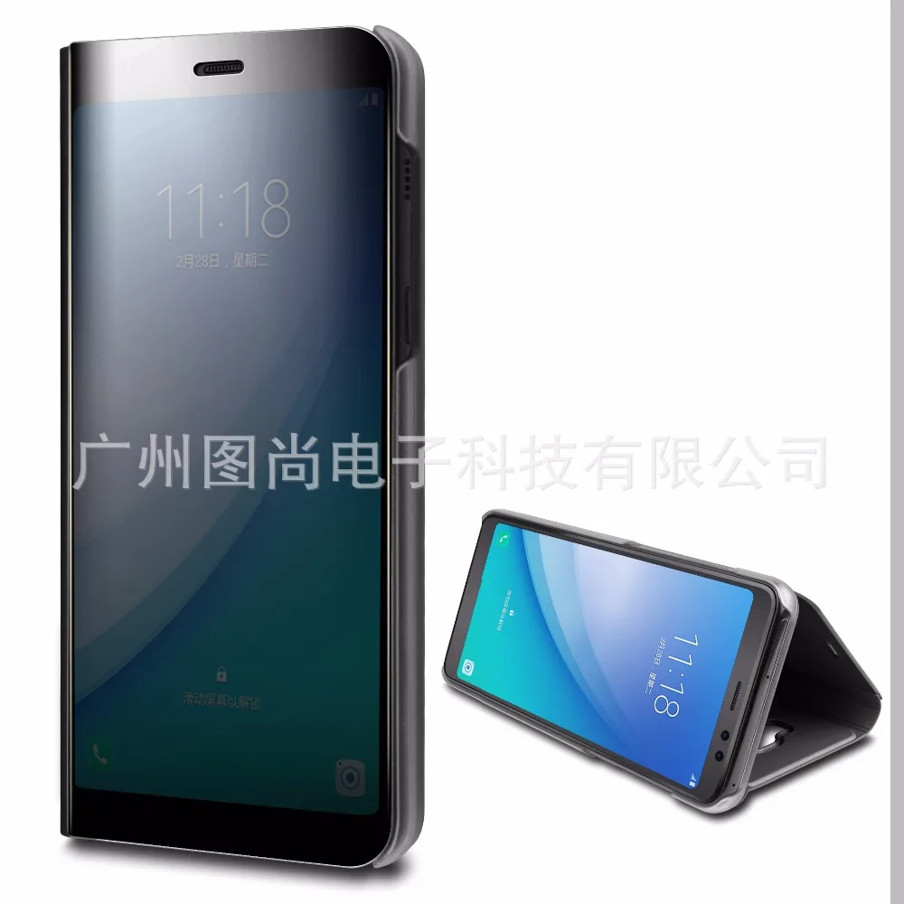 Противоударный couro чехол для телефона для samsung A8 чехол 360 Флип кожаный для samsung A8 plus задняя крышка Coque Capa защита