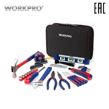 Набор инструментов 100 шт WORKPRO W009021AE Ручной Инструмент Комплект Общее Пользование Для Дома