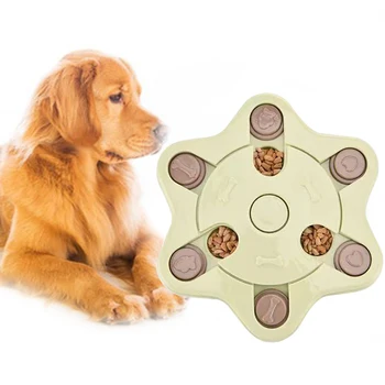 

Creative Pet Feeder Educational Dog Puzzle Toy Anti Choke Pet Bowl Food Dispenser Platter Training Tools for Small Medium Dog