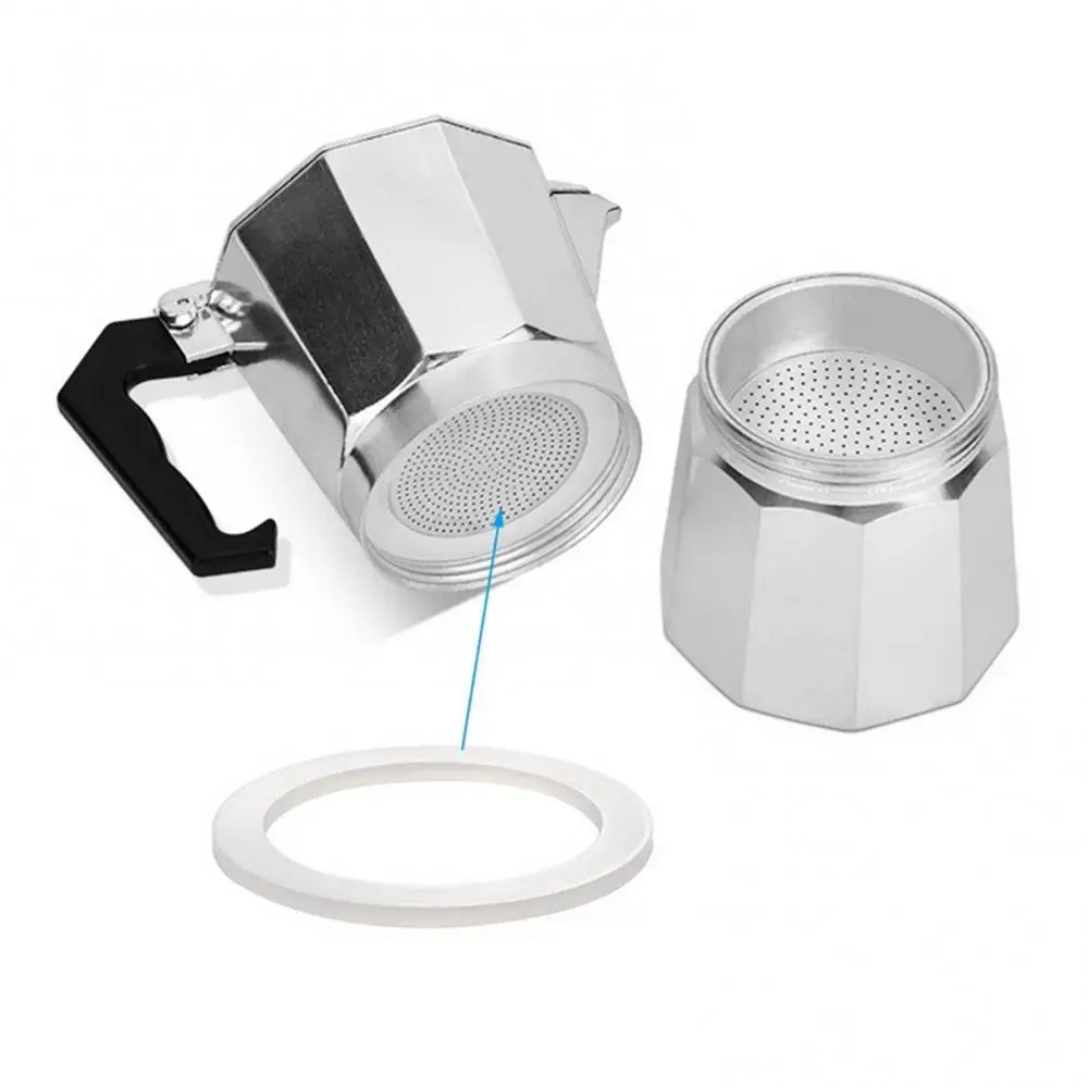 Silicone Sealing Ring 2Pcs Spacer Flexible Washer Gasket Ring Replacement for Moka Pot Espresso Coffee Makers Accessories Coffee maker accessory,silicone seal ring