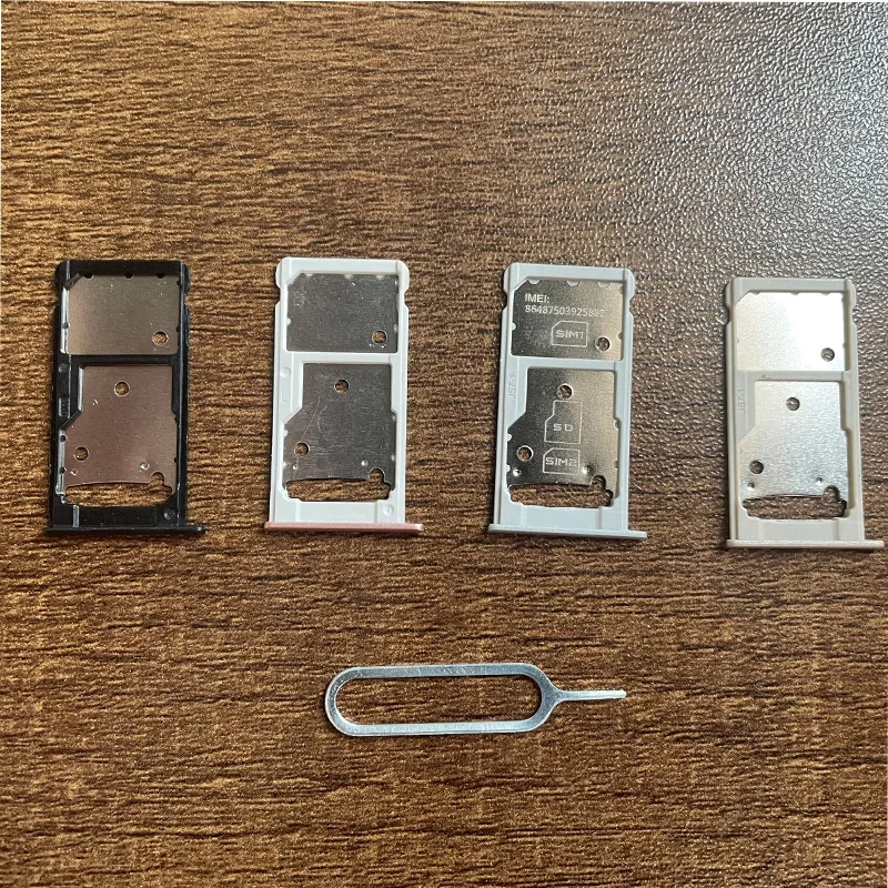 Adaptador de bandeja para ranura de tarjeta SiM, piezas de repuesto para Huawei Y7 Prime, 2017