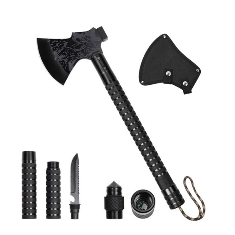 

Foldable Camping Axe Multi-Tool Kit Survival Emergency Gear Portable Camp Outdoor Camping Axe Shovel Multi-Tool Dropshipping