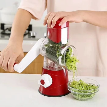 

Manual Kitchen Tools Hand Operated Roller Home Shredding Cutter Fruit Chopped Labor Saving Grater Vegetable Meat Slicer Cheese