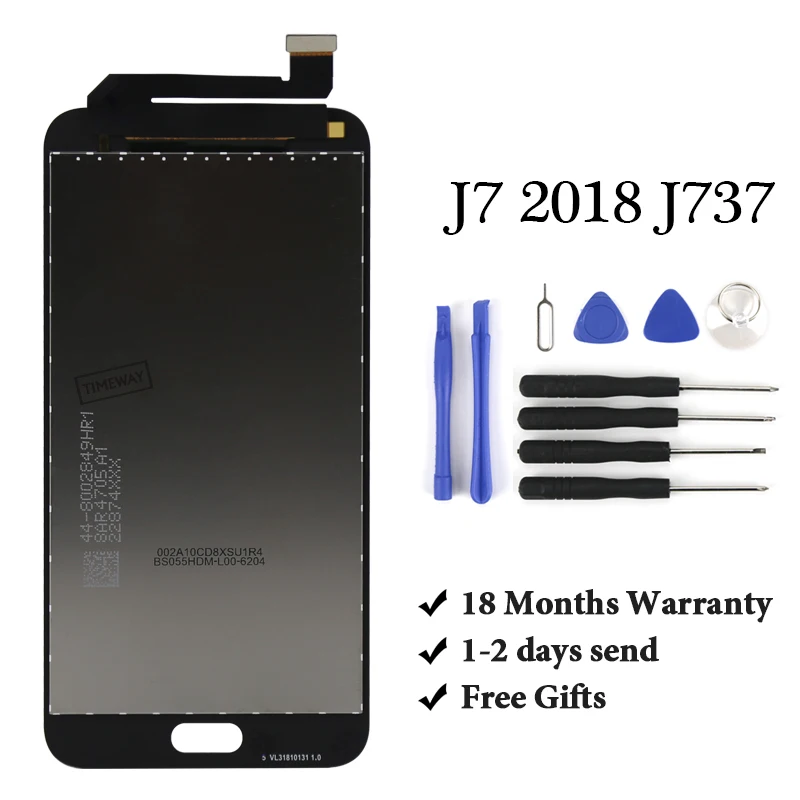 

Good quality For J7 2018 lcd screen For mobile phone J737 lcd display 5.5 inch replacement assembly 100% test good