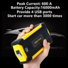 GKFLY High Capacity Car Jump Starter 600A Starting Device Portable Power Bank 12V Starter Cables Auto Battery Booster Charger ► Photo 2/6