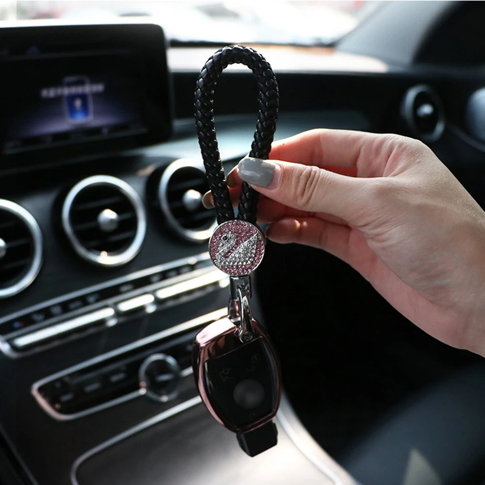Универсальный автомобильный брелок для ключей творческое ручной работы плетеная веревка брелок с отверткой шнурок для ключей кольцо