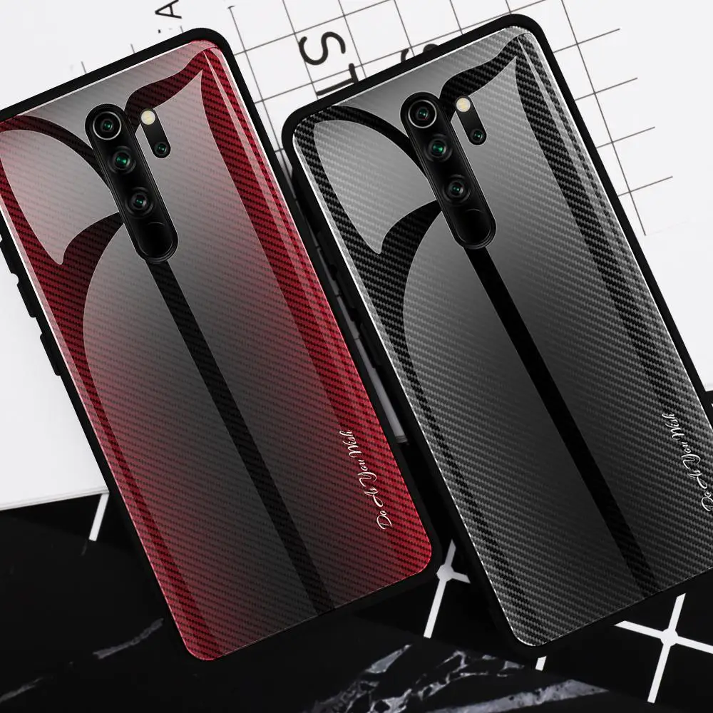 

For Xiaomi Mi A3 Lite Mi9 9T Pro CC9 CC9E Luxury Gradient Back Cover Redmi Note 5 6 7 8 Tempered Glass Phone Case Redmi K20 Case