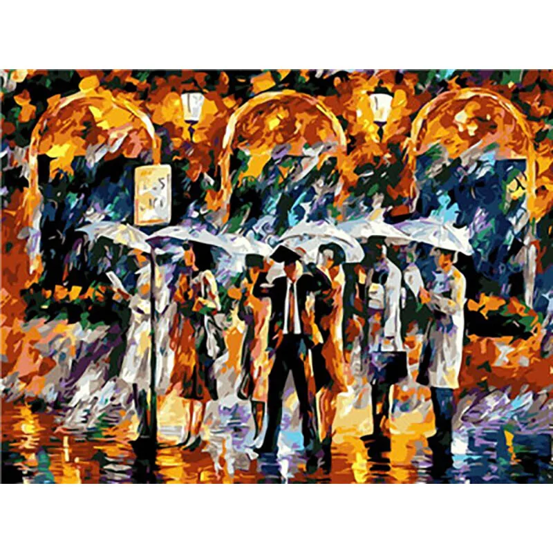 paint by number7 Краска по номерам краска по номерам для взрослых Масляные картины цветные пронумерованные - Цвет: paint by number7