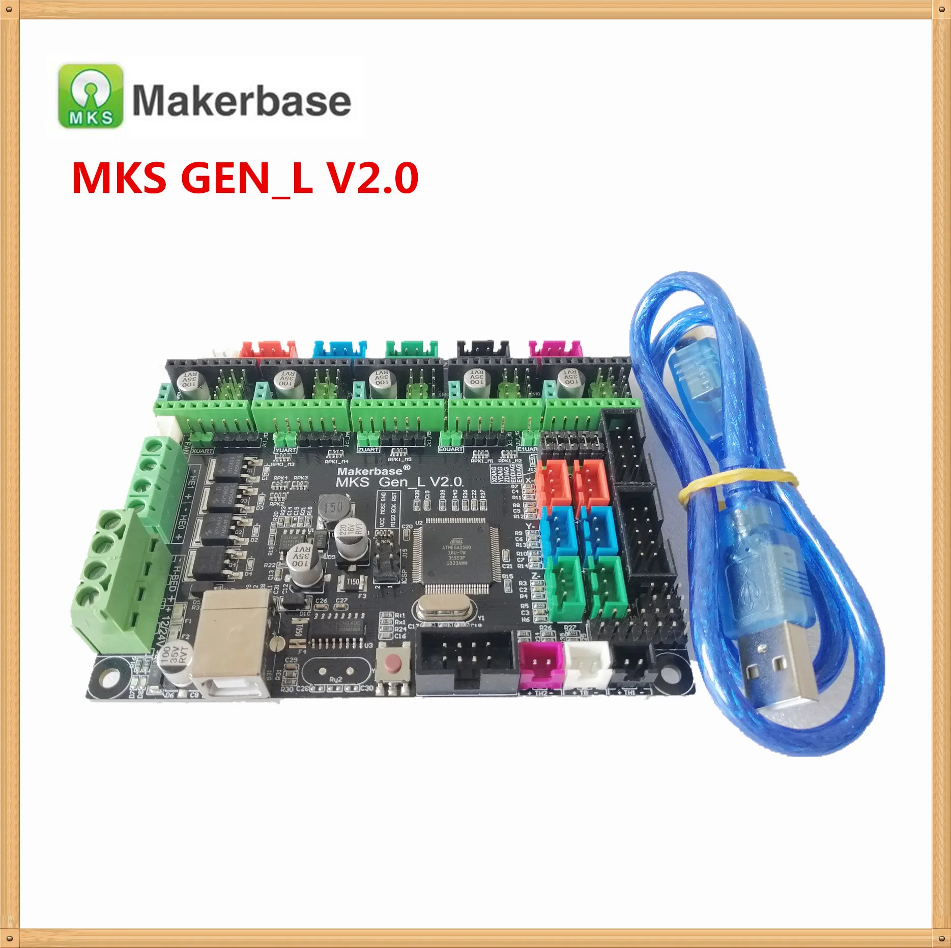 MKS GEN L V2.0 3D принтер щит панель управления материнская плата diy стартовый набор поддержка TMC 2208 2209 8825 tmc2100 lv8729 двойной экструдер
