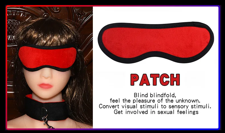 Brinquedos para Definir Toys para Casais Algemas Polícia Cosplay Ferramentas Gag Chicote Corda Mamilo Grampos Sex Sexy Máscara 10 Pçs - Set 2 Brinquedos para Definir Algemas Gag Chicote Corda
