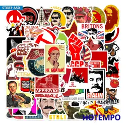 Paquet d'autocollants avec Slogan mixte de la russie, staline, urss, CCCP, rétro, autocollants pour téléphone, ordinateur portable, bagages, Skateboard, 50 pièces 