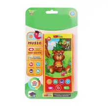 Сенсорный экран обучающая английская машина дети обучающая музыка телефон игрушка 3 х ААА батареи(не включены) подарок